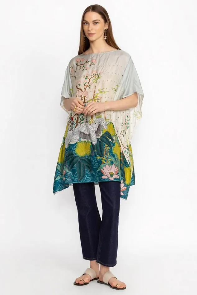 Women PRIBASA EYELET PONCHO Pribasa Johnny Was Outerwear Women PRIBASA EYELET PONCHO Pribasa Johnny Was Outerwear