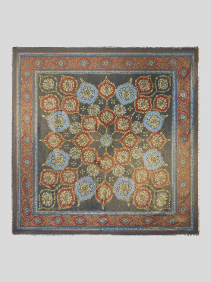 Women Printed Cashmere And Silk Shawl Etro Scarves And Silk