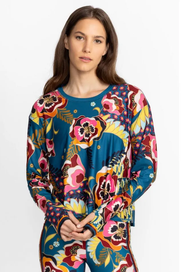 Women Promisino Step Hem Tee With Flyaway Back Promisino Johnny Was Tops