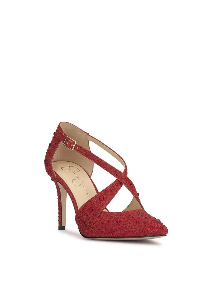 Women Pumps Jessica Simpson Accile High Heel In Red Muse