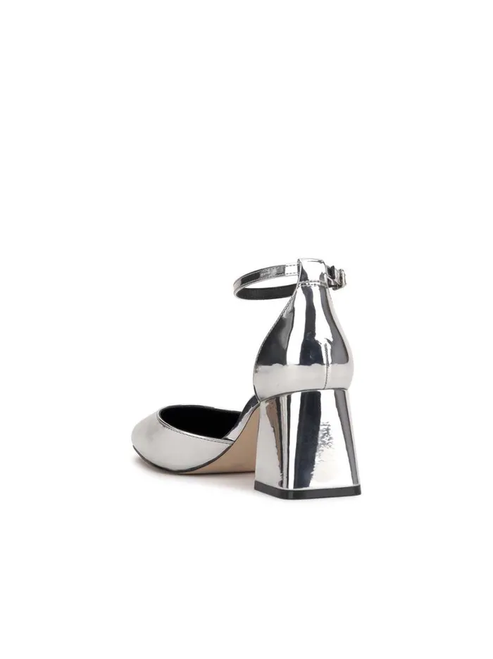 Women Pumps Jessica Simpson Fulian Block Heel Pump In Silver