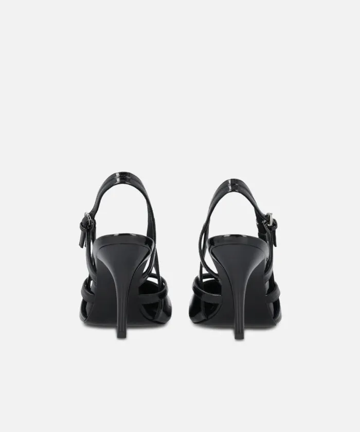 Women Pumps Pinko Heeled Pumps With Metal Toe Limo Black Women Pumps Pinko Heeled Pumps With Metal Toe Limo Black
