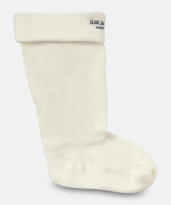 Women Rainboots Accessories Ilse Jacobsen Fleece Socks For RUB1 Long Rainboots 8211 Creme Black Women Rainboots Accessories Ilse Jacobsen Fleece Socks For RUB1 Long Rainboots 8211 Creme Black