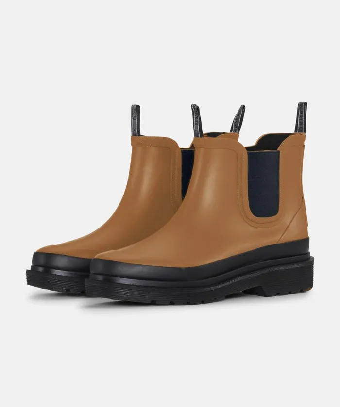 Women Rainboots Short Ilse Jacobsen Chelsea Rain 8211 Golden Brown