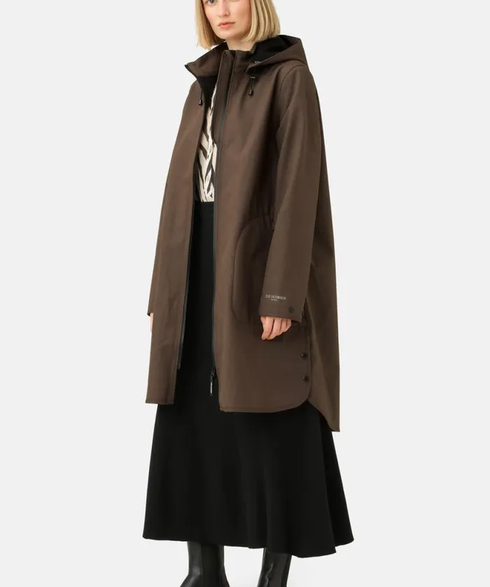 Women Raincoats Ilse Jacobsen Raincoat 8211 Chocolate Brown Women Raincoats Ilse Jacobsen Raincoat 8211 Chocolate Brown