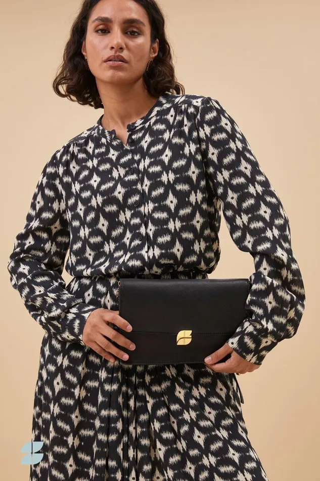Women Ribbe Brisk Blouse Brisk Print Bybar Blouses