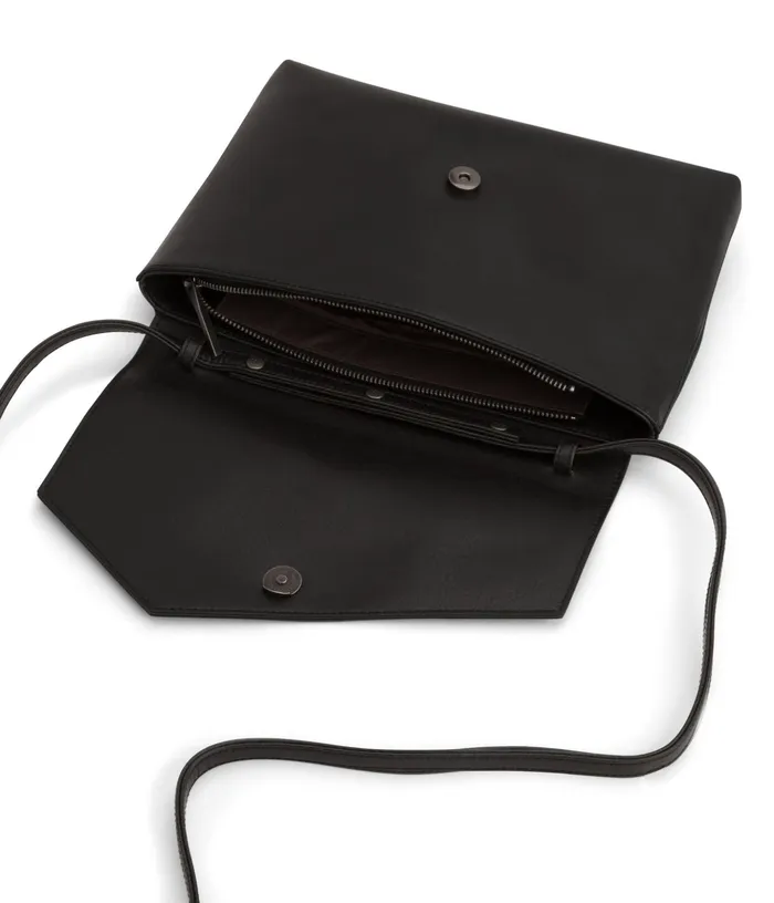 Women Riya Vegan Clutch 8211 Vintage Black Matt and Nat Crossbody