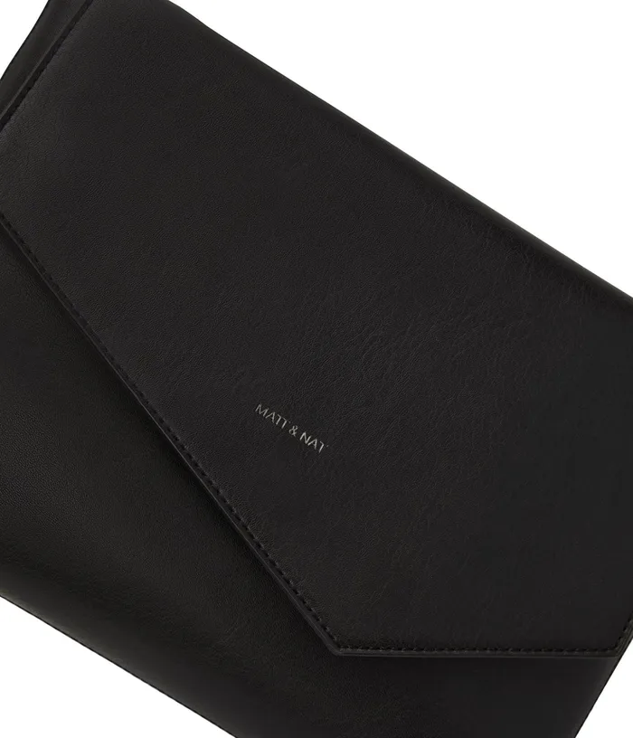 Women Riya Vegan Clutch 8211 Vintage Black Matt and Nat Crossbody