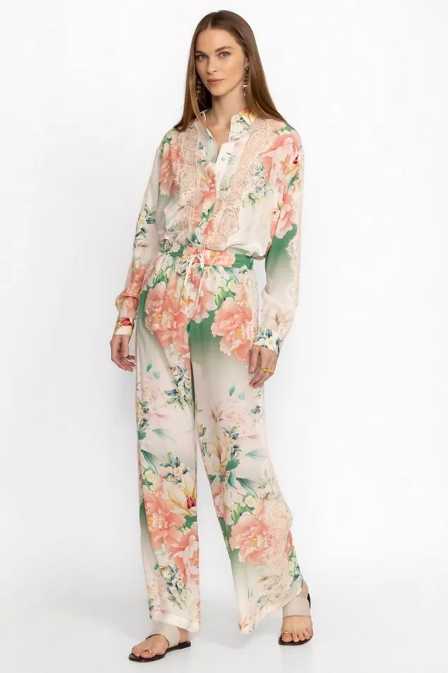 Women RUKSANA SILK EASY PANT Ruksana Johnny Was Bottoms