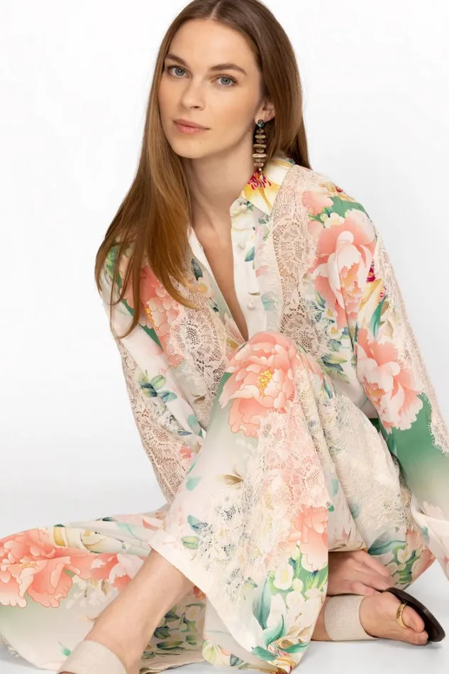 Women RUKSANA SILK EASY PANT Ruksana Johnny Was Bottoms Women RUKSANA SILK EASY PANT Ruksana Johnny Was Bottoms