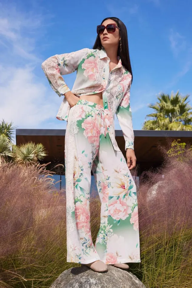 Women RUKSANA SILK EASY PANT Ruksana Johnny Was Bottoms Women RUKSANA SILK EASY PANT Ruksana Johnny Was Bottoms