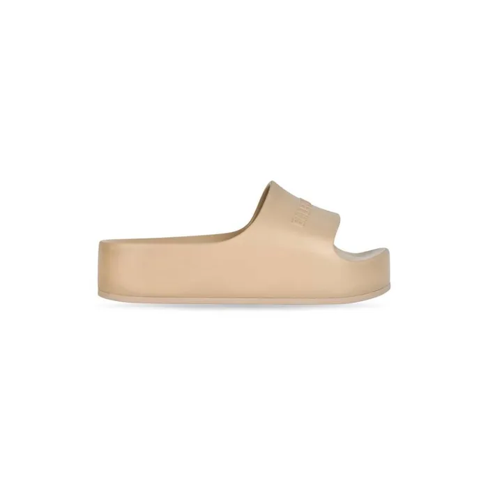 Women Sandals and Mules Balenciaga Chunky Slide Sandal In Brown