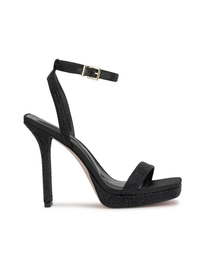 Women Sandals Jessica Simpson Adonia High Heel In Black Shimmer
