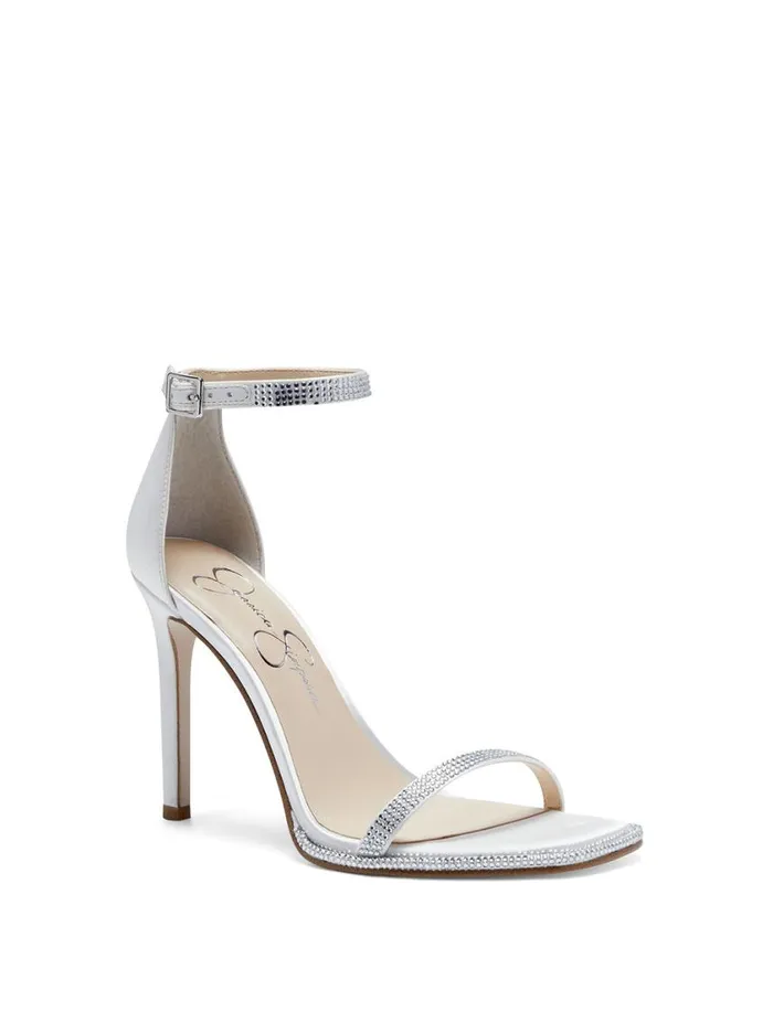 Women Sandals Jessica Simpson Ostey High Heel In White
