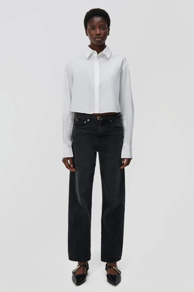 Women Sawyer Denim Madeira Wash Jonathan Simkhai Pants and Bottoms