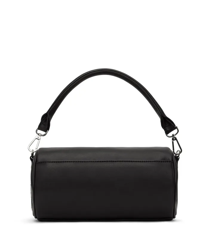 Women Seoul Vegan Barrel Satchel 8211 Loom Blacks Matt and Nat Satchels