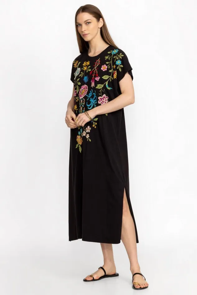 Women SHERI RELAXED KNIT DRESS Black Johnny Was Dresses Women SHERI RELAXED KNIT DRESS Black Johnny Was Dresses