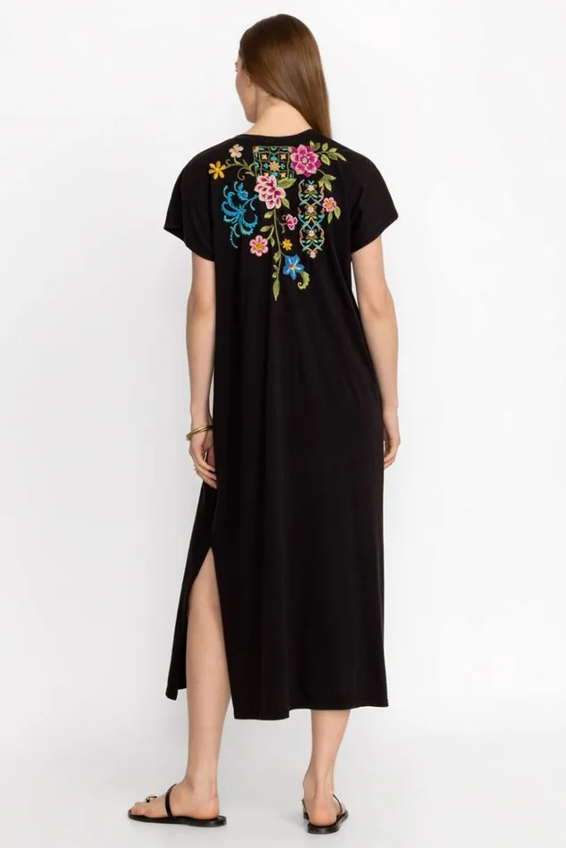 Women SHERI RELAXED KNIT DRESS Black Johnny Was Dresses Women SHERI RELAXED KNIT DRESS Black Johnny Was Dresses