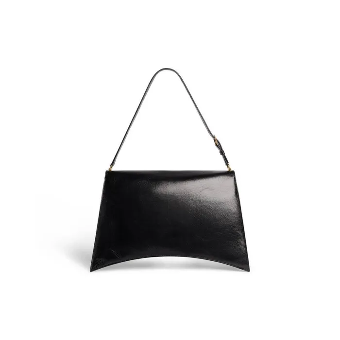 Women Shoulder Bags Balenciaga Crush Large Sling Bag In Black