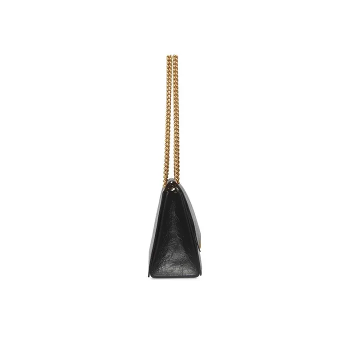 Women Shoulder Bags Balenciaga Crush Medium Chain Bag In Black