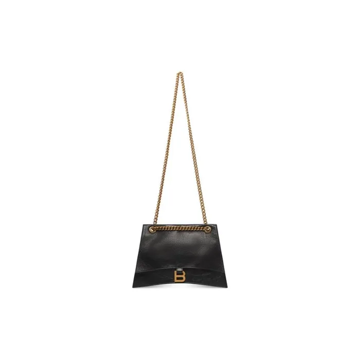 Women Shoulder Bags Balenciaga Crush Medium Chain Bag In Black