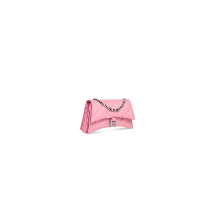Women Shoulder Bags Balenciaga Crush Xs Chain Bag Quilted In Pink