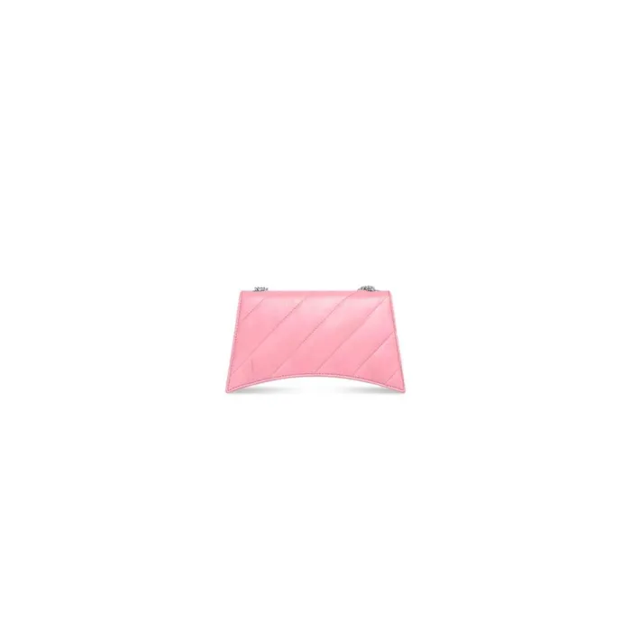Women Shoulder Bags Balenciaga Crush Xs Chain Bag Quilted In Pink
