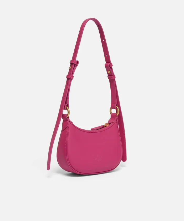 Women Shoulder Bags Pinko Half Moon Baby Leather Shoulder Bag Pinko Pinkantique Gold Women Shoulder Bags Pinko Half Moon Baby Leather Shoulder Bag Pinko Pinkantique Gold