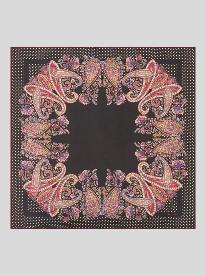 Women Silk Twill Scarf Etro Scarves And Silk