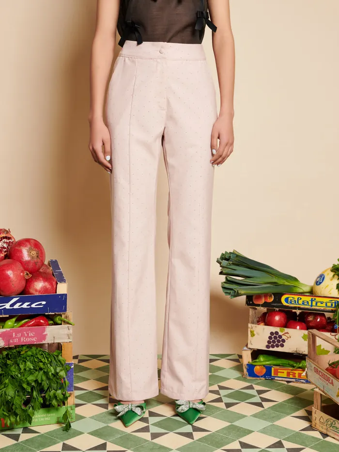 Women Sister Jane Bottoms Apple Gem Trousers Dusty Pink