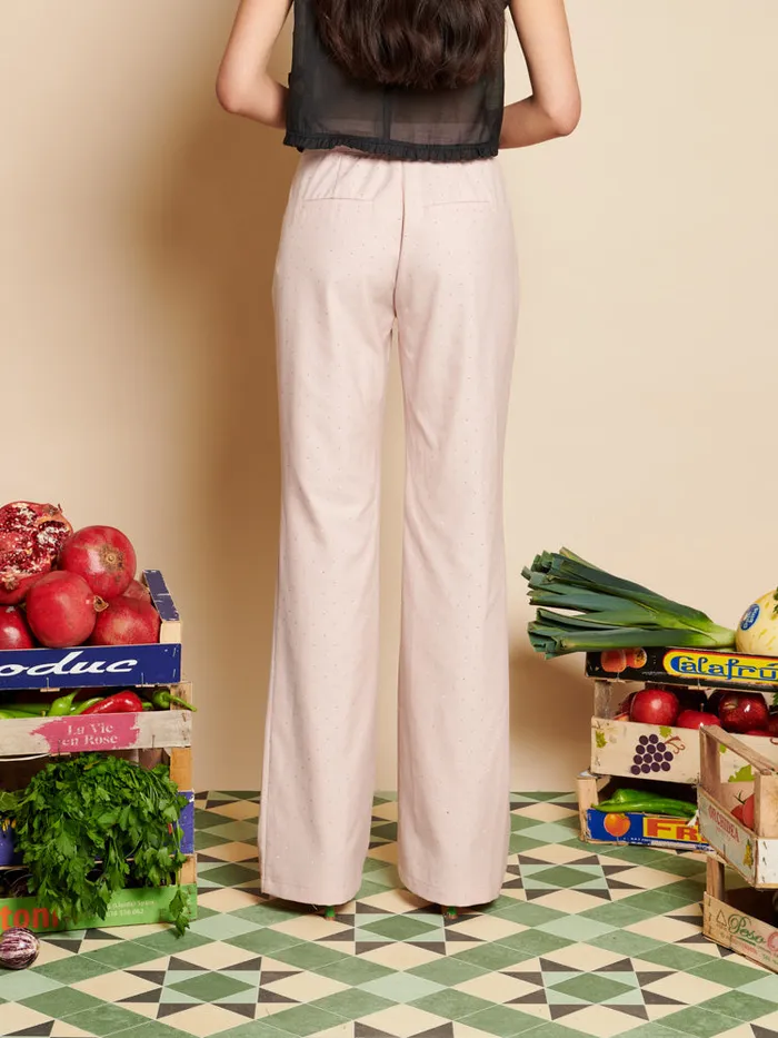 Women Sister Jane Bottoms Apple Gem Trousers Dusty Pink
