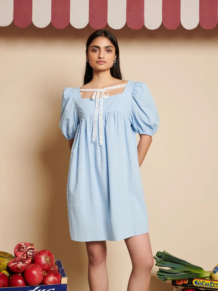 Women Sister Jane Dresses Barn Rose Mini Dress Baby Blue