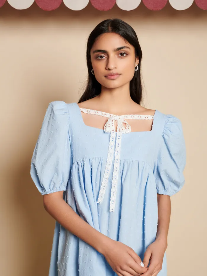 Women Sister Jane Dresses Barn Rose Mini Dress Baby Blue
