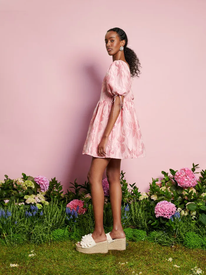 Women Sister Jane Dresses DREAM Darling Jacquard Mini Dress Raspberry Pink