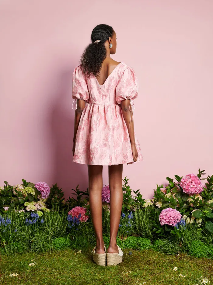 Women Sister Jane Dresses DREAM Darling Jacquard Mini Dress Raspberry Pink