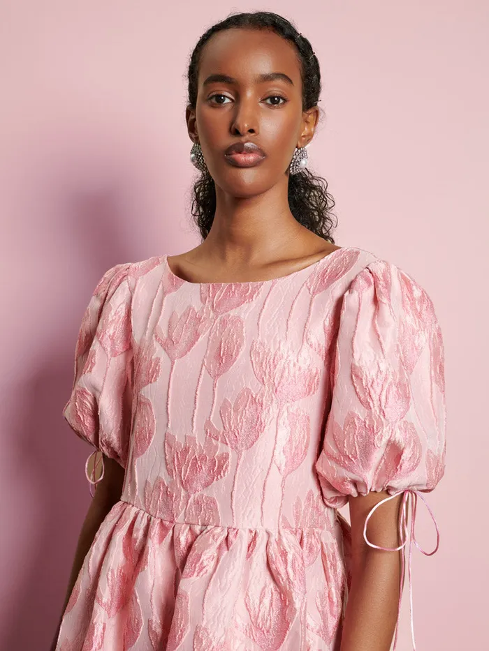 Women Sister Jane Dresses DREAM Darling Jacquard Mini Dress Raspberry Pink