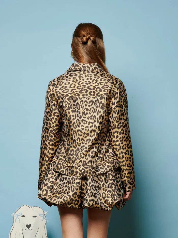 Women Sister Jane Jackets Lola Leopard Jacquard Jacket Leopard
