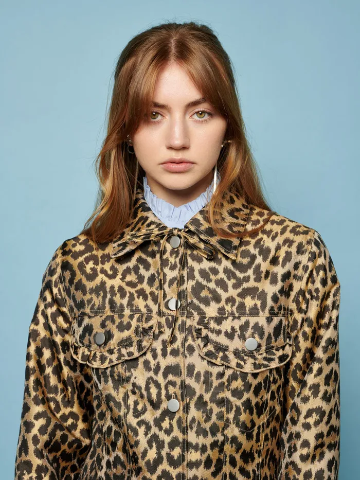 Women Sister Jane Jackets Lola Leopard Jacquard Jacket Leopard
