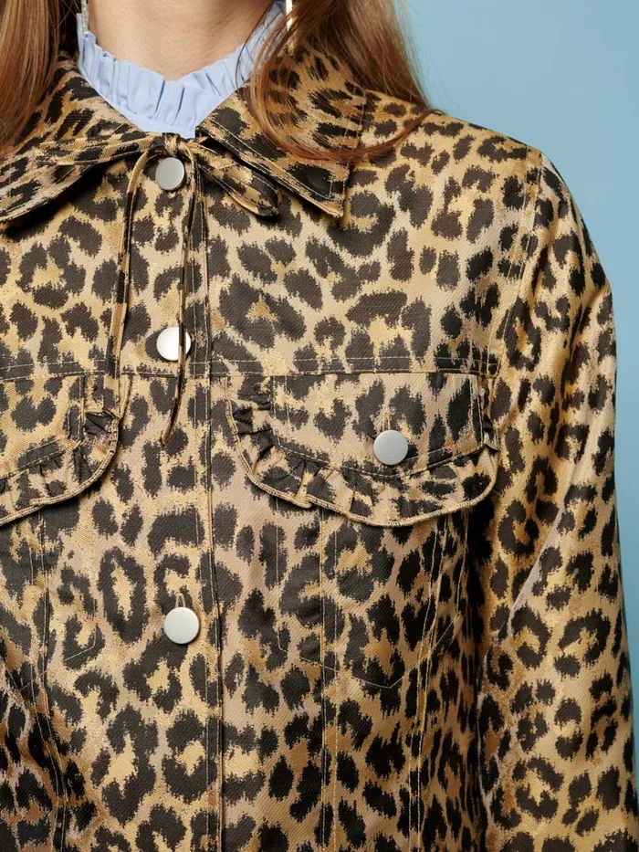 Women Sister Jane Jackets Lola Leopard Jacquard Jacket Leopard