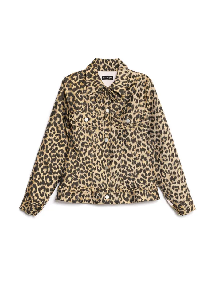 Women Sister Jane Jackets Lola Leopard Jacquard Jacket Leopard