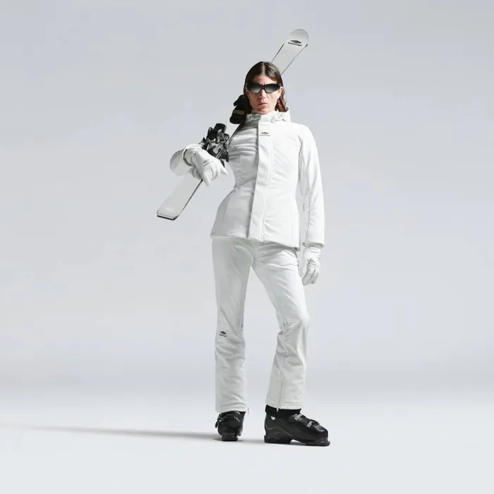 Women Ski Balenciaga Skiwear 8211 3b Sports Icon Ski Hourglass Parka In White Women Ski Balenciaga Skiwear 8211 3b Sports Icon Ski Hourglass Parka In White