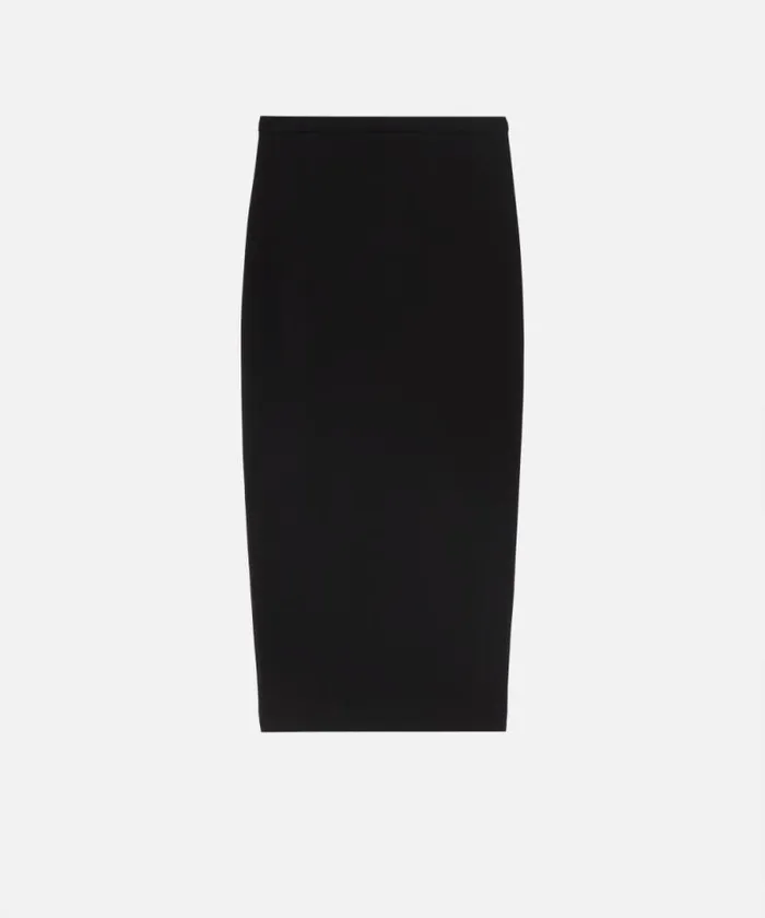 Women Skirts Pinko Long Pencil Skirt With Slit Limo Black Women Skirts Pinko Long Pencil Skirt With Slit Limo Black