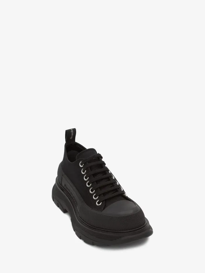 Women Sneakers Alexander McQueen Tread Slick Lace Up Black