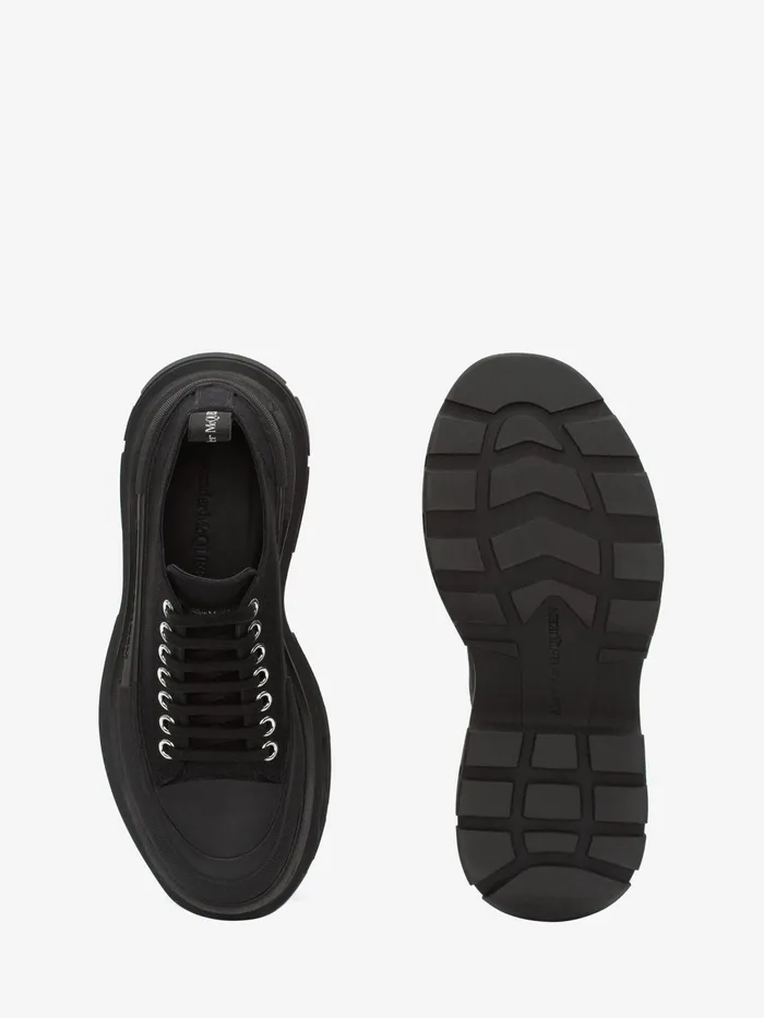Women Sneakers Alexander McQueen Tread Slick Lace Up Black