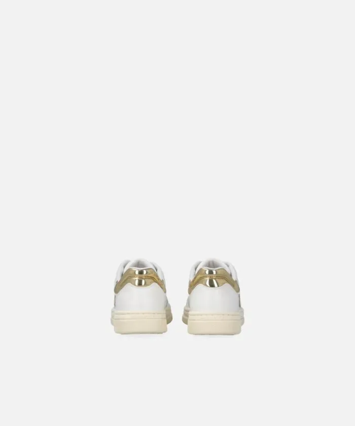 Women Sneakers Pinko Leather Sneakers With Metallic Details Whiteplatinum Women Sneakers Pinko Leather Sneakers With Metallic Details Whiteplatinum