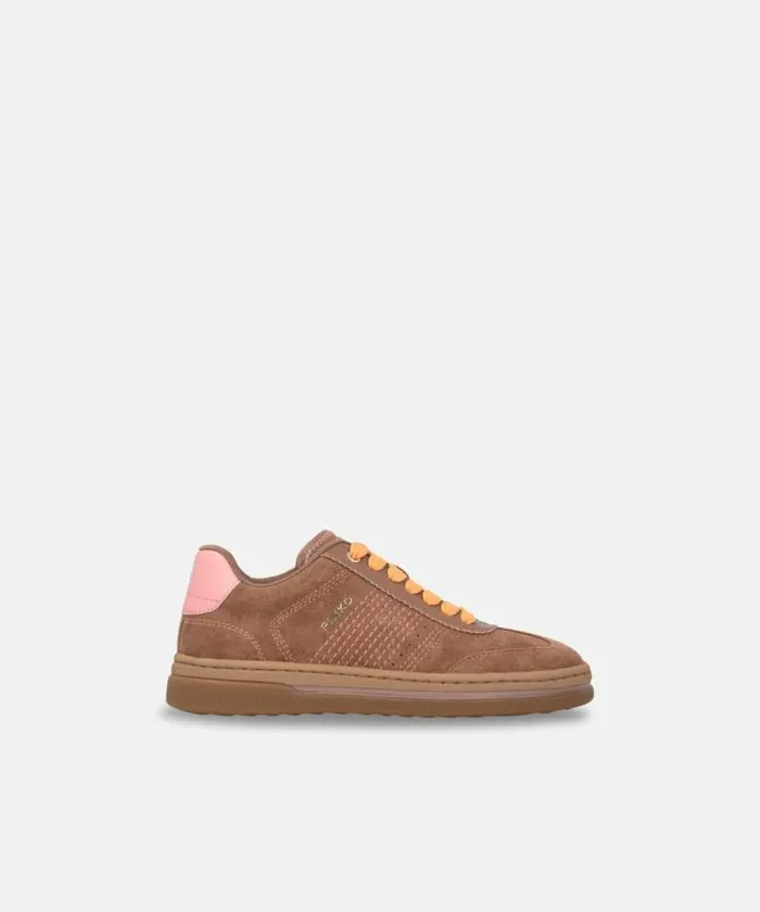 Women Sneakers Pinko Sneakers With Coloured Laces Brown