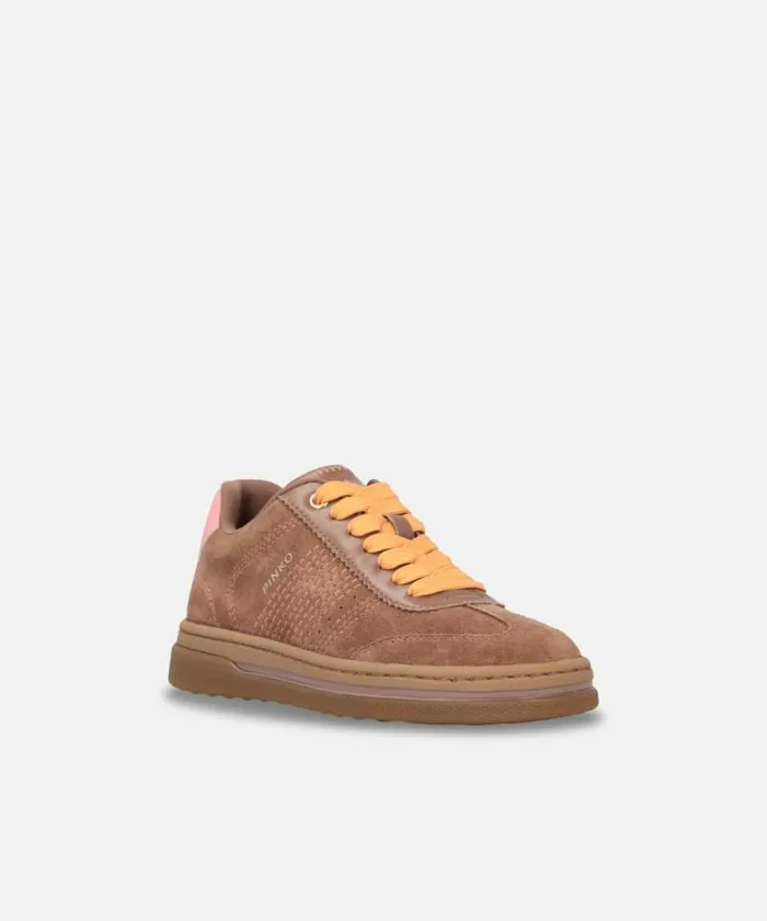 Women Sneakers Pinko Sneakers With Coloured Laces Brown Women Sneakers Pinko Sneakers With Coloured Laces Brown