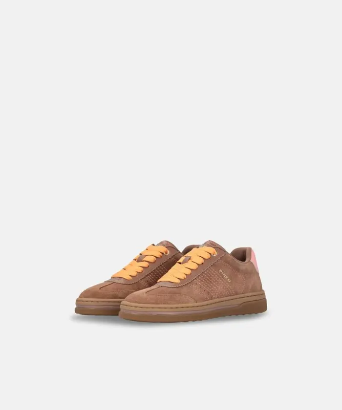Women Sneakers Pinko Sneakers With Coloured Laces Brown Women Sneakers Pinko Sneakers With Coloured Laces Brown