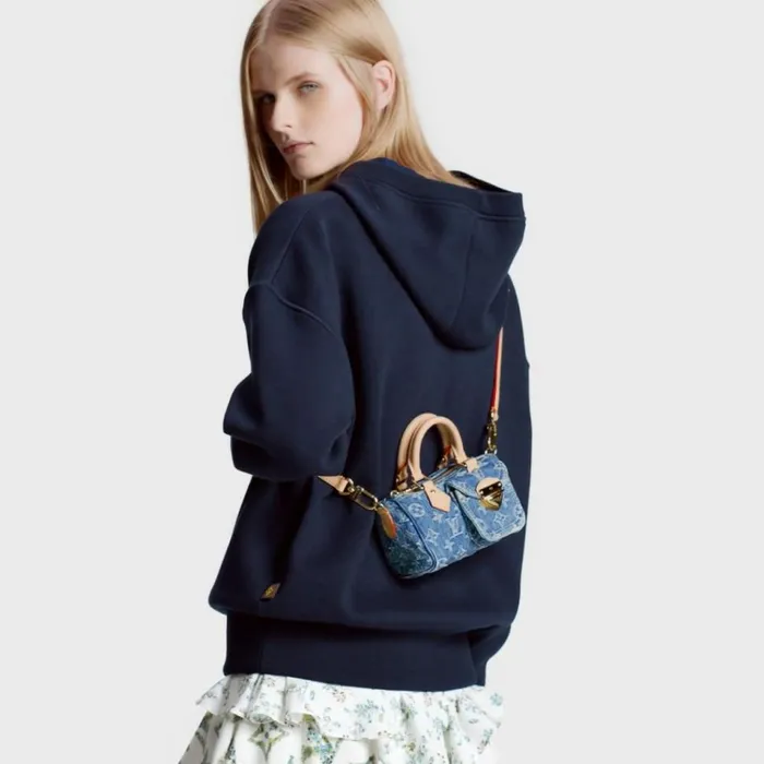 Women Speedy Bag Louis Vuitton Louis Vuitton M82950 Nano Speedy Denim Blue 8211 Louis Vuitton Handbag Store