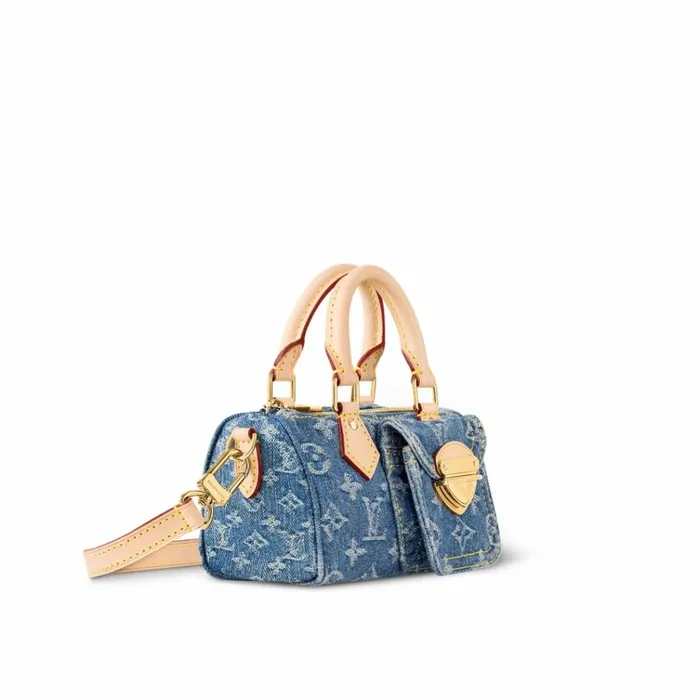 Women Speedy Bag Louis Vuitton Louis Vuitton M82950 Nano Speedy Denim Blue 8211 Louis Vuitton Handbag Store